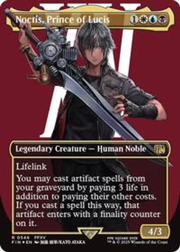 Noctis, Prince of Lucis (Borderless) (Surge Foil)
