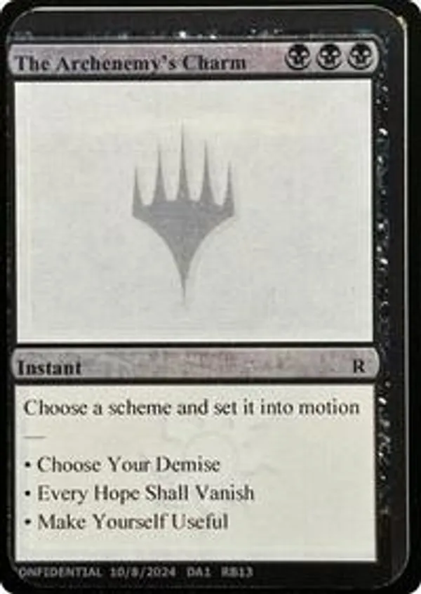 The Archenemy's Charm