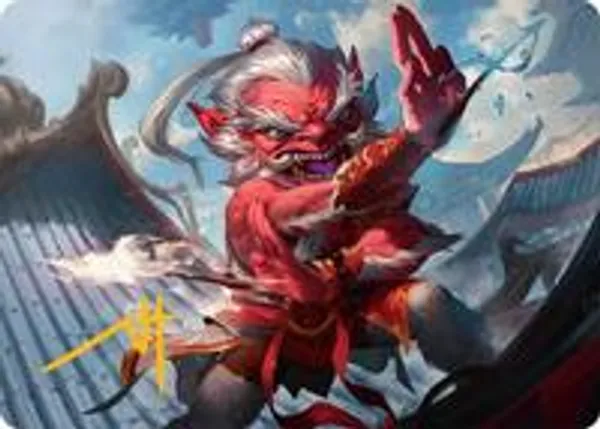 Devoted Duelist Art Card (15/54) (Gold-Stamped Signature)