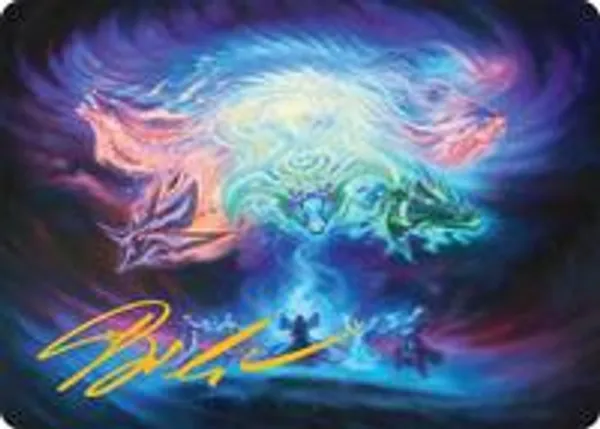 Call the Spirit Dragons Art Card (21/54) (Gold-Stamped
