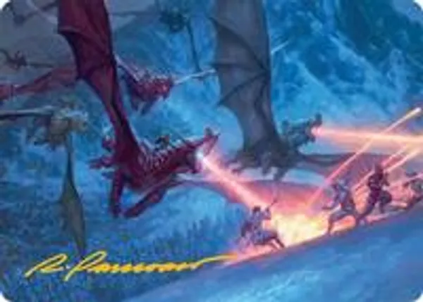 Dragonback Assault Art Card (22/54) (Gold-Stamped Signature)