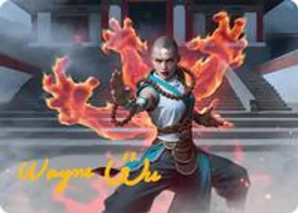 Flamehold Grappler Art Card (24/54) (Gold-Stamped Signature)