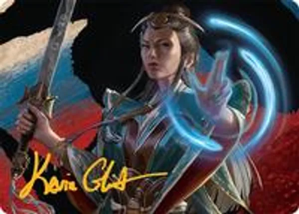 Narset, Jeskai Waymaster Art Card (44/54) (Gold-Stamped Signature)