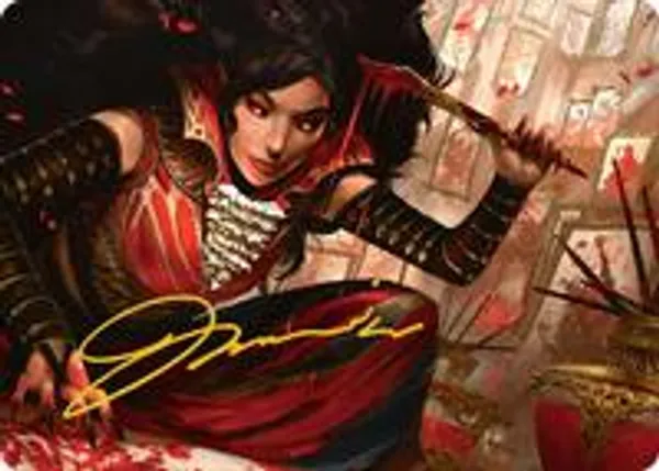 Blood Artist Art Card (Gold-Stamped Signature)