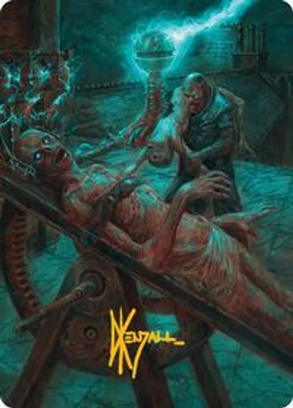 Rooftop Storm Art Card (Gold-Stamped Signature)