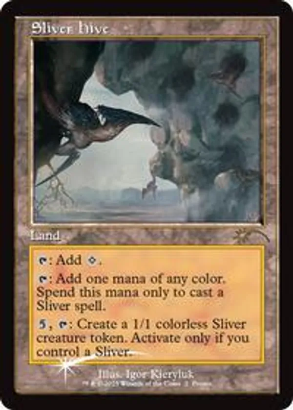MTG スリヴァーの巣　Sliver Hive M15 英語 FOIL 早割ex MTG スリヴァーの巣 Sliver Hive m15 英語 Foil マジック