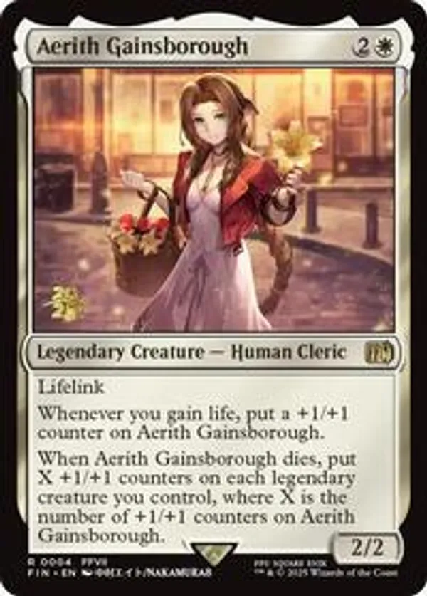 Aerith Gainsborough (Borderless) (Surge Foil) • Universes