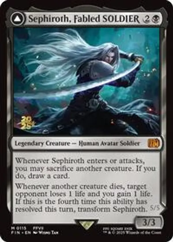 Sephiroth, Fabled SOLDIER (Borderless) (Surge Foil