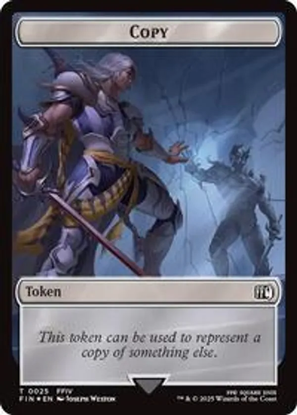 Copy (0025) // Moogle (0034) Double-Sided Token (Surge Foil)