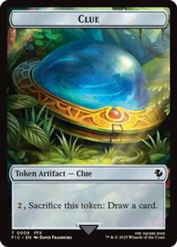 Clue // Treasure Double-Sided Token (Surge Foil)