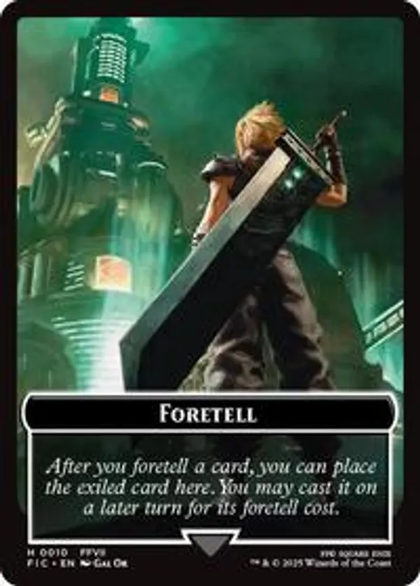 Foretell // Treasure Double-Sided Token (Surge Foil)