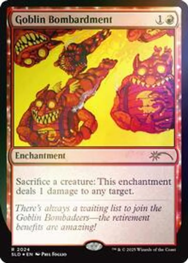 ゴブリンの砲撃 Goblin Bombardment Cow-tapult 0825)Cow-tapult // ゴブリンの砲撃/Goblin Bombardment《英語