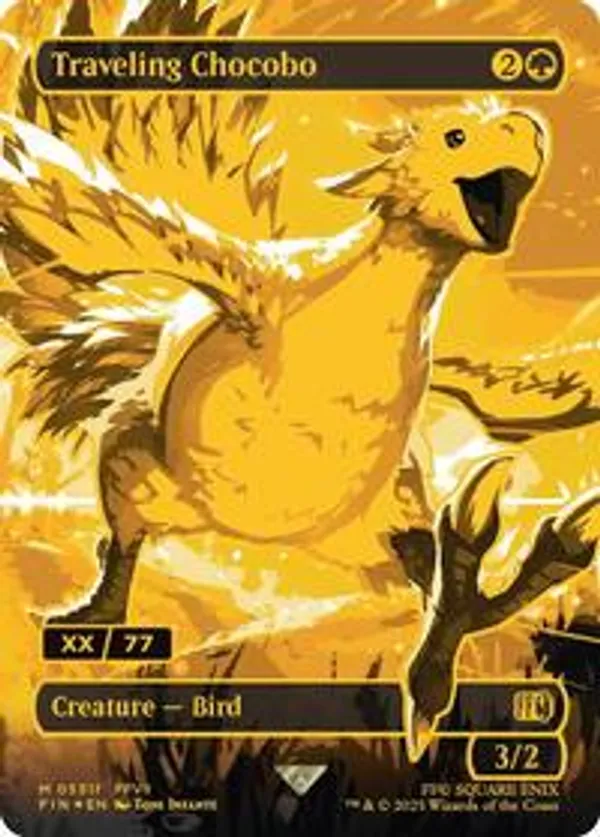 Traveling Chocobo (Borderless) (Serial Numbered)