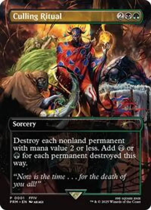 MTG　死の影　定業 / Culling Ritual　Despark MTG FF プロモ 灯の燼滅 選別の儀式 定業 死の影(Foil) 各1枚
