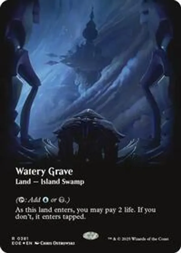 【美品】MTG 湿った墓 / Watery Grave [EXP] Foil EX+](FOIL)湿った墓/Watery Grave《英語》【EXP】