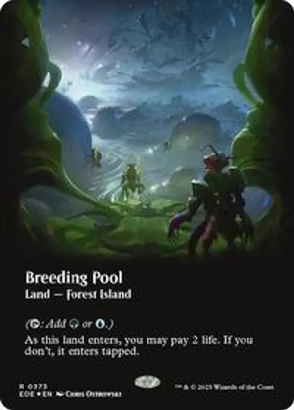MTG Foil 繁殖池 Breeding Pool ギャラクシー 英語 旧枠仕様)繁殖池/Breeding Pool《日本語》【RVR】