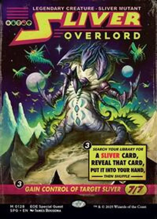 スリーヴァーの首領　Sliver Overlord Foil】(010)《スリヴァーの首領/Sliver Overlord》[SLD] 金R