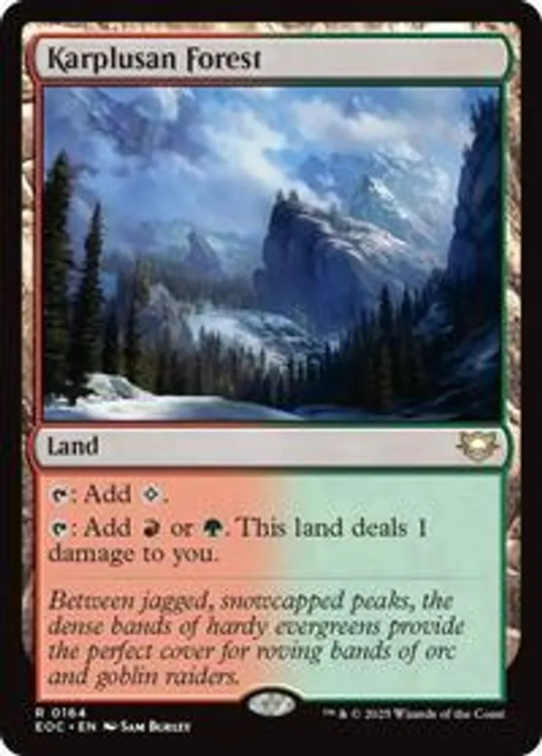 MTG カープルーザンの森　英語版　foil 7th Karplusan Forest • 7th Edition (7ED) #336