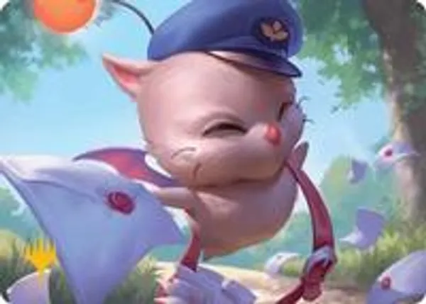 Delivery Moogle Art Card (Gold-Stamped Planeswalker Symbol)