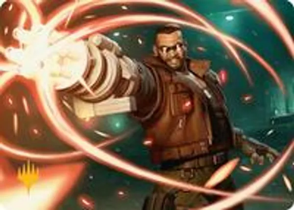 Barret Wallace Art Card (Gold-Stamped Planeswalker Symbol)