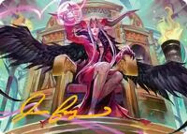 Sorceress's Schemes Art Card (Gold-Stamped Signature)