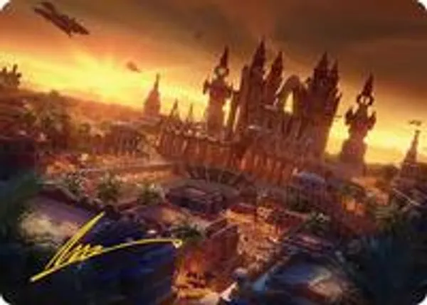 Rabanastre, Royal City Art Card (Gold-Stamped Signature)