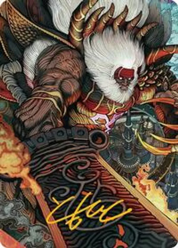 Braska's Final Aeon Art Card (Gold-Stamped Signature)