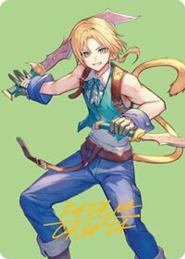 Zidane, Tantalus Thief Art Card (Gold-Stamped Signature)