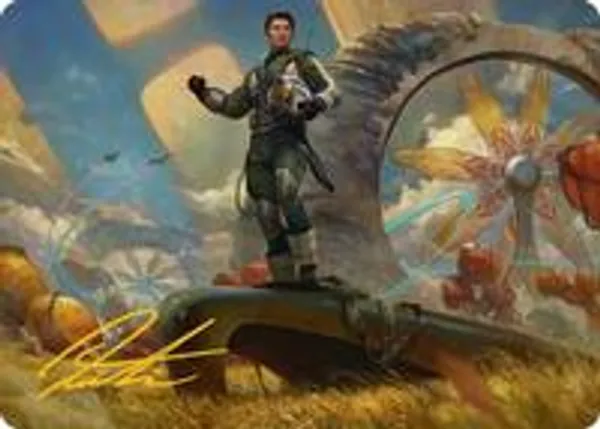 Galactic Wayfarer Art Card (Gold-Stamped Signature)