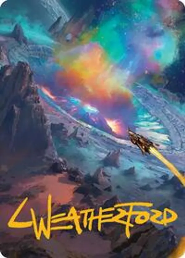 Meteor Crater Art Card (Gold-Stamped Signature)