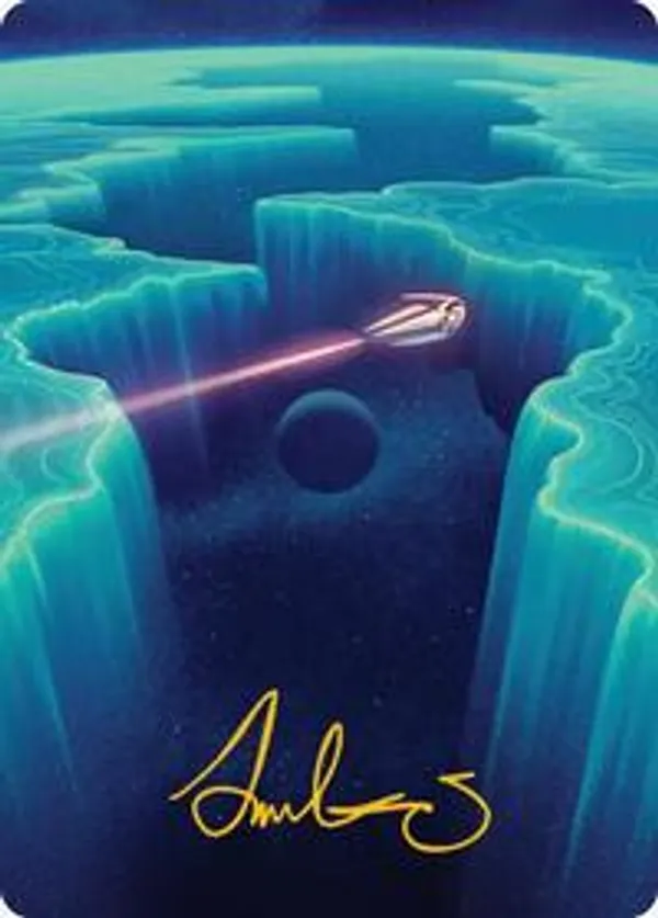 Cascading Cataracts Art Card (50/54) (Gold-Stamped Signature)