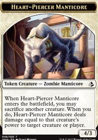 Heart-Piercer Manticore // Warrior Token