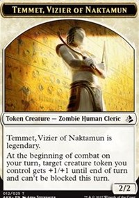 Temmet, Vizier of Naktamun // Zombie Token