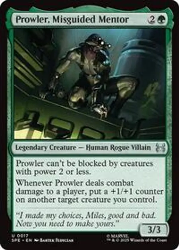 Prowler, Misguided Mentor