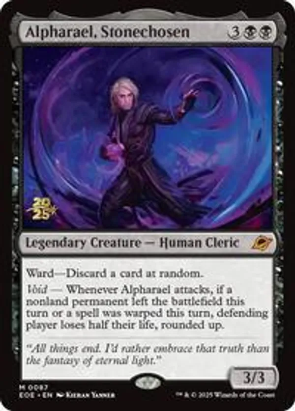 Alpharael, Stonechosen