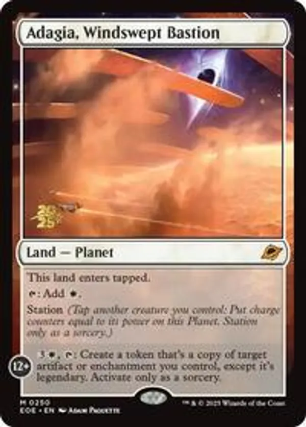 マジック：ザ・ギャザリング MTG Galaxy Foil Adagia, Windswept M 372 Adagia, Windswept Bastion (Borderless) (Galaxy Foil) • Edge