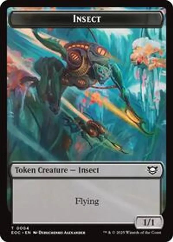 Insect // Elemental (0008) Double-Sided Token