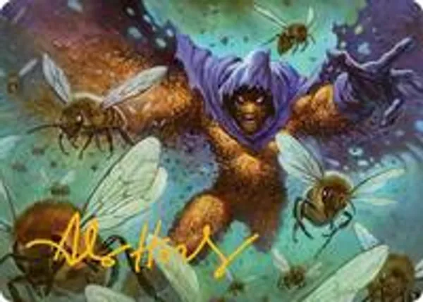 Swarm, Being of Bees Art Card (Gold-Stamped Signature)