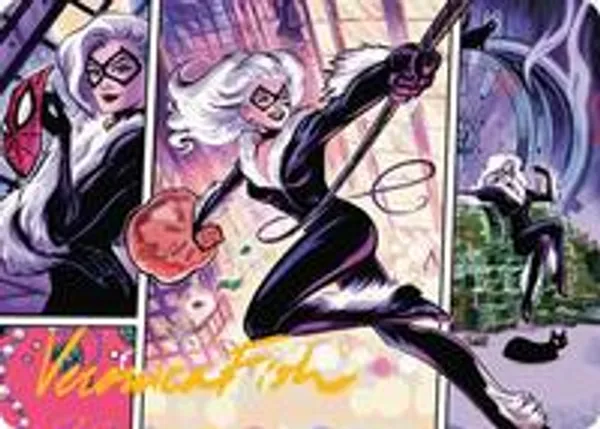 Black Cat, Cunning Thief Art Card (Gold-Stamped Signature)