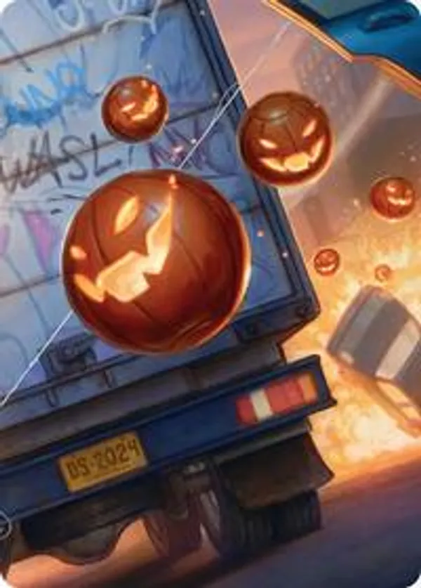 Pumpkin Bombs Art Card