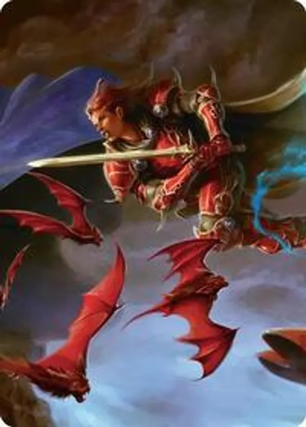 The Destined Warrior Scene Art Card