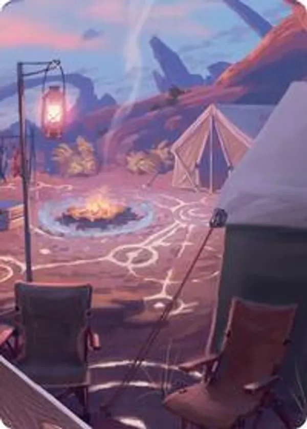 Chocobo Camp Scene Art Card