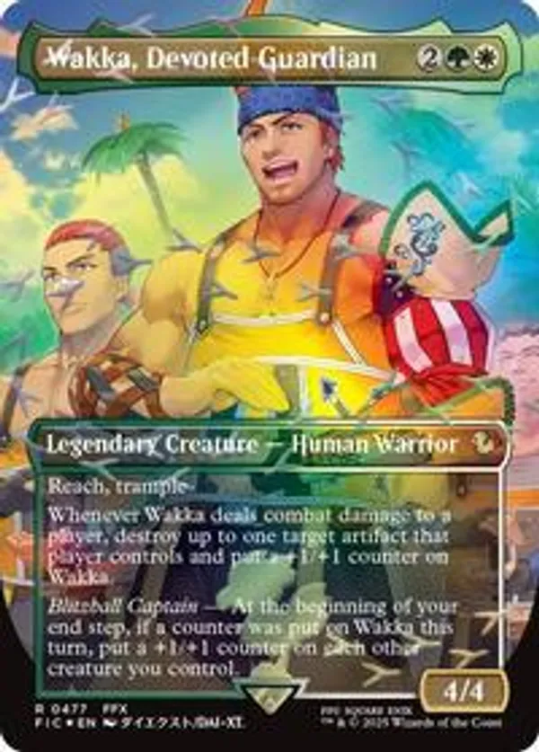 Wakka, Devoted Guardian (Borderless) (Chocobo Track Foil)