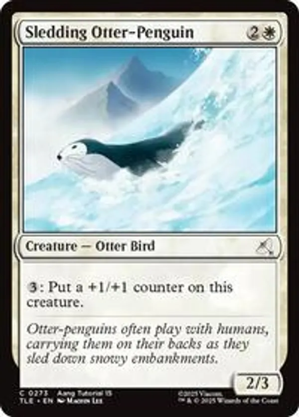 Sledding Otter-Penguin (0273)