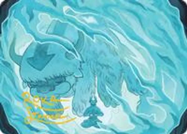 Aang's Iceberg 2 Art Card (Gold-Stamped Signature)