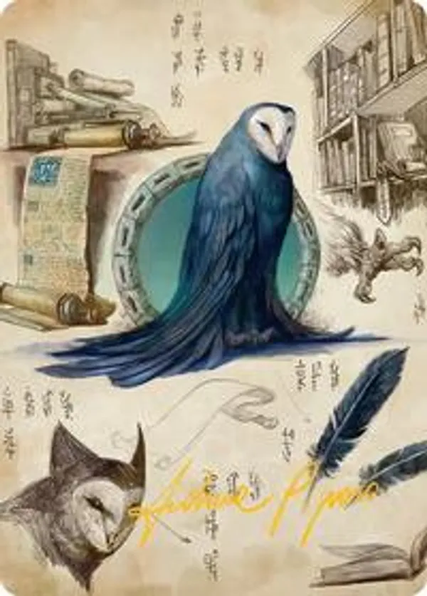 Wan Shi Tong, Librarian Art Card (Gold-Stamped Signature) • Art