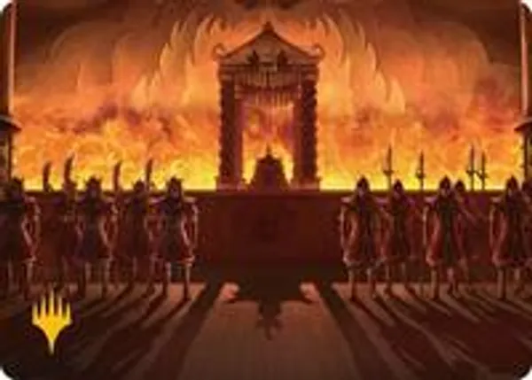 Fire Lord Ozai Art Card (Gold-Stamped Planeswalker Symbol)