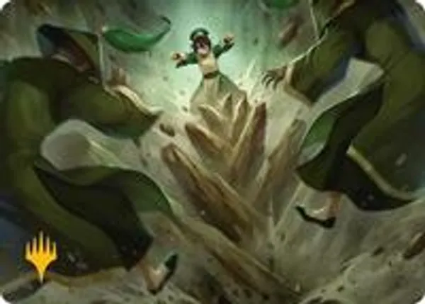 Rockalanche Art Card (Gold-Stamped Planeswalker Symbol)