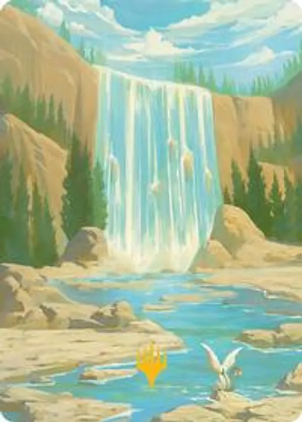 Island Art Card (Gold-Stamped Signature)