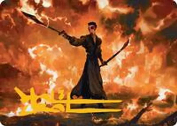Zuko, Conflicted Art Card (Gold-Stamped Signature)